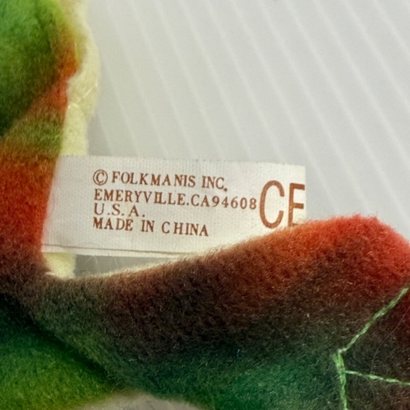 Folkmanis Rainbow Frog Finger Puppet Lot 2 Pretend Play Stuffed Animal Plush - Picture 5 of 5